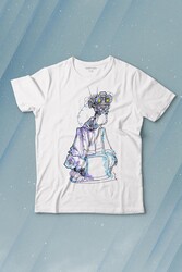 Robot Head Si-fi Bilimkurgu Baskılı Tişört Çocuk T-shirt - Thumbnail