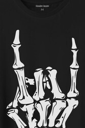 Rock And Roll Music Sert Müzik Baskılı Tişört Unisex T-Shirt - Thumbnail