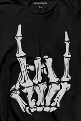 Rock And Roll Music Sert Müzik Uzun Kollu Tişört Baskılı T-Shirt - Thumbnail