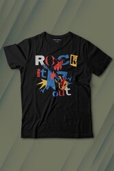 Rockstar Rock It Out Guitar Gitarist Baskılı Tişört Çocuk T-shirt - Thumbnail