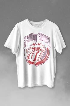 Rolling Stones Rock Retro 70S 80S Music Baskılı Tişört Unisex T-shirt