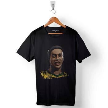 Ronaldınho Gaucho 10 Baskılı Tişört Unisex T-Shirt