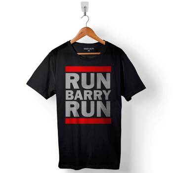 Run Barry Run Flash Star Baskılı Tişört Unisex T-Shirt