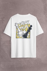 Şah Mat Satranç Check Mate Chess Kral Kralıçe Gambit Sırt Ön Baskılı Oversize Tişört Unisex T-Shirt - Thumbnail