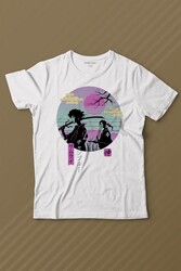 Samurai Chillhop Samuray Japonca Chill Baskılı Tişört Çocuk T-shirt - Thumbnail