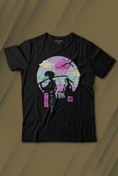 Samurai Chillhop Samuray Japonca Chill Baskılı Tişört Çocuk T-shirt - Thumbnail