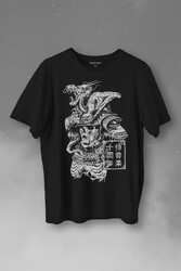 Samurai Japanese Samuray Japonca Street Wear Urban Baskılı Tişört Unisex T-Shirt - Thumbnail