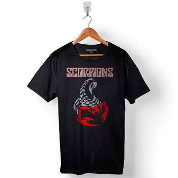 Scorpions Buen Metal Rock Akrep Burcu Baskılı Tişört Unisex T-Shirt