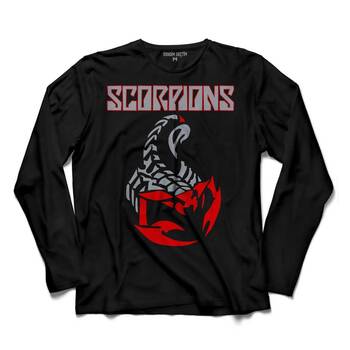 SCORPIONS BUEN METAL ROCK AKREP BURCU UZUN KOLLU TİŞÖRT