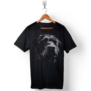 Setter Drahthaar Av Avcı Köpeği Köpek Kafa Baskılı Tişört Unisex T-Shirt