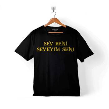 SEV BENİ SEVEYİM SENİ ÇİÇEK ABBAS ŞENER ŞEN 2 ÇOCUK TİŞÖRT