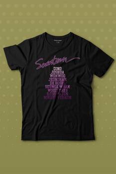 Seventeen K-Pop Music Group Shining Diamond Baskılı Tişört Çocuk T-shirt