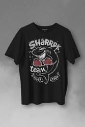 Shark Team Köpek BAliğı Boks Fight Dövüşü Baskılı Tişört Unisex T-Shirt - Thumbnail