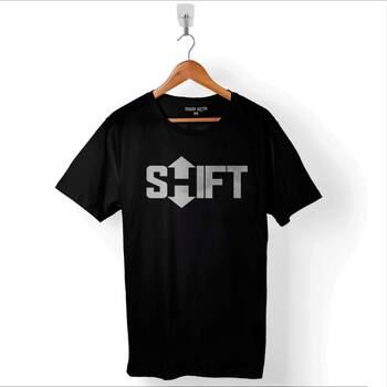 Shift Şift Logo Ctrl Alt Delete Windows Klavye Baskılı Tişört Unisex T-Shirt