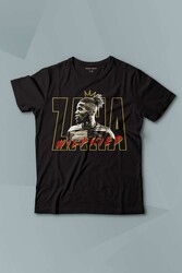 Siyah Çocuk Tişört Zaha Futbol Baskılı Kısa Kollu T-shirt - Thumbnail