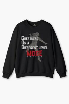 Siyah Sweatshirt God Mode Roman Reigns Amerikan Güreşi Spor Boks Sweet Baskılı Sweat 