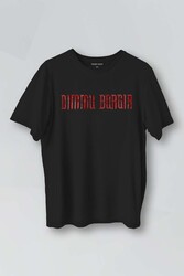 Siyah T-shirt Dimmu Borgir Senfonik Black Metal Darkness Baskılı Unisex Tişört - Thumbnail