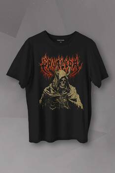 Siyah Unisex T-shirt Cavalera Metal Music Sepultra Guitar Drum Rock Sepultura Gitar Baskılı Tişört