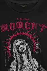 Siyah Unisex T-shirt Hip Hop At The Last Moment Trapstar Gotik Gothic Trap Baskili Tisort - Thumbnail