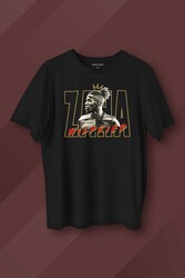 Siyah Unisex Zaha Wilfried Futbol Kısa Kollu Baskılı Tişört Unisex T-shirt - Thumbnail