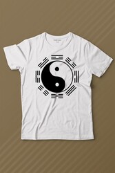 Siyah Ve Beyaz Ying Yang Pokemon Minimal Baskılı Tişört Çocuk T-shirt - Thumbnail