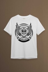 Skull Repair Tamirci Kuru kafa Baskılı Tişört Unisex T-shirt - Thumbnail