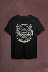 Skull Repair Tamirci Kuru kafa Baskılı Tişört Unisex T-shirt - Thumbnail