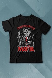 Skullturkish Ganster Mafia Temalı Silahlı Adam Baskılı Tişört Çocuk T-shirt - Thumbnail