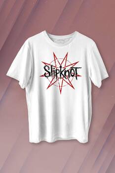 Slipknot Red Yıldız Rock Metal Music Baskılı Tişört Unisex T-shirt