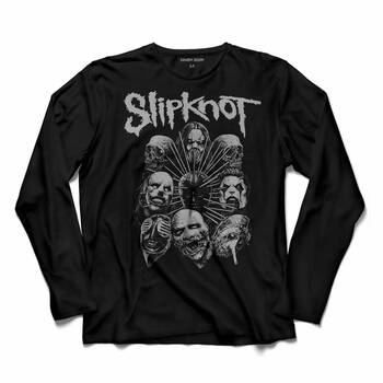 SLIPKNOT ROCK BAND ESTABLISHED 1995 UZUN KOLLU TİŞÖRT