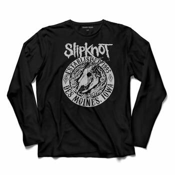 SLIPKNOT ROCK BAND ESTABLISHED 1995 UZUN KOLLU TİŞÖRT