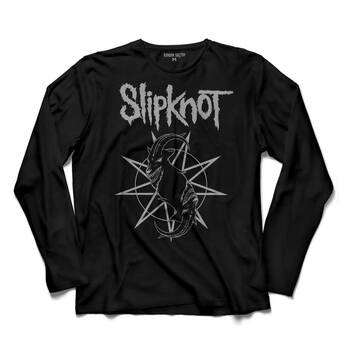 SLIPKNOT SLIP KNOT RAVADO GOAT STAR LOGO 3 UZUN KOLLU TİŞÖRT