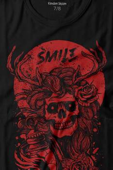 Smile Skull Urban Street Culture Kuru Kafa 2K Baskılı Tişört Çocuk T-shirt