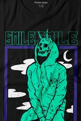 Smile Skull Urban Wear Street Culture Kuru Kafa Y2K Baskılı Tişört Çocuk T-shirt - Thumbnail