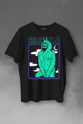 Smile Skull Urban Wear Street Culture Kuru Kafa Y2K Baskılı Tişört Unisex T-Shirt - Thumbnail