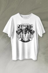 Smoking Gorilla Sigara İçen Katil Maymun Ganster Mafya Baskılı Tişört Unisex T-shirt - Thumbnail