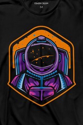 Solana Sol Astronot Cyrpto Coin Logo Uzun Kollu Tişört Baskılı T-Shirt - Thumbnail