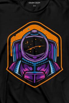 Solana Sol Astronot Cyrpto Coin Logo Uzun Kollu Tişört Baskılı T-Shirt