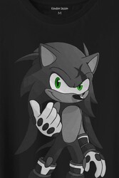 Sonic Boom Hedgehog Baskılı Tişört Unisex T-Shirt - Thumbnail