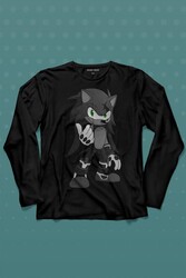 Sonic Boom Hedgehog Uzun Kollu Tişört Baskılı T-Shirt - Thumbnail