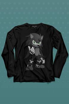 Sonic Boom Hedgehog Uzun Kollu Tişört Baskılı T-Shirt