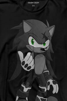 Sonic Boom Hedgehog Uzun Kollu Tişört Baskılı T-Shirt