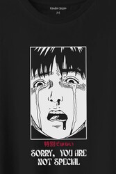 Sorry You Are Not Special Japanese Urban Sokak Kültür Özel Değilsin Baskılı Tişört Unisex T-Shirt - Thumbnail