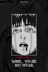 Sorry You Are Not Special Japanese Urban Sokak Özel Değilsin Uzun Kollu Tişört Baskılı T-Shirt - Thumbnail