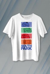 South Park Kenny Cartman Kyle Stan Dizi Film Baskılı Tişört Unisex T-shirt - Thumbnail