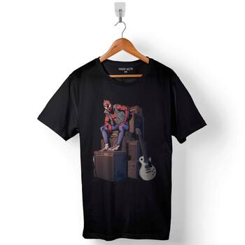 Spider Man Punker Marvel Örümcek Adam Baskılı Tişört Unisex T-Shirt