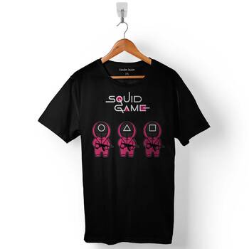 Squid Game Red Green Light Kırmızı Yeşil Işık Baskılı Tişört Unisex T-Shirt