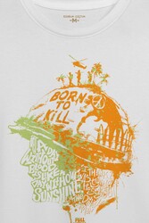 Stanley Kubrick Full Metal jacket Filmi 1995 Orange Baskılı Tişört Unisex T-shirt - Thumbnail