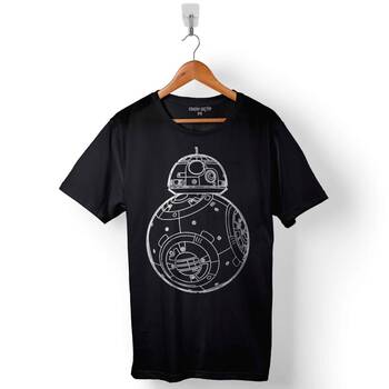 Star Wars Bb-8 Bb8 Fathead Baskılı Tişört Unisex T-Shirt