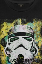 Star Wars Mask Sarı Baskılı Tişört Unisex T-shirt - Thumbnail